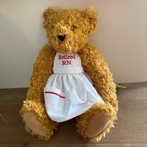 VERMONT TEDDY BEAR CO. Retired RN Nurse Plush Bear with tags